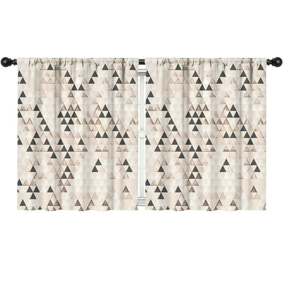 Blackout Kids Curtains,Boho Bohemia Geometric Line Art Childrens Insulated Curtains Set Of 2,Bedroom Essentials,Toddler Room Decor 52"x63"(132x160cm)