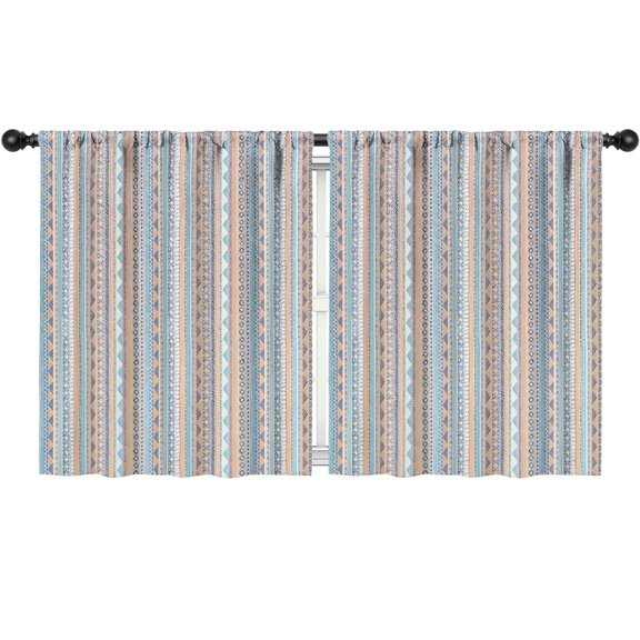 Blackout Kids Curtains,Boho Bohemia Geometric Line Art Childrens Insulated Curtains Set Of 2,Bedroom Essentials,Toddler Room Decor 52"x63"(132x160cm)