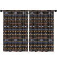 thumbnail image 1 of Blackout Kids Curtains,Colorful Geometric Striped Pattern Childrens Insulated Curtains Set Of 2,Bedroom Essentials,Toddler Room Decor 52x84in(132x213cm), 1 of 5