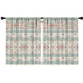 thumbnail image 1 of Blackout Kids Curtains,Boho Bohemia Geometric Pioneer Flower Childrens Insulated Curtains Set Of 2,Bedroom Essentials,Toddler Room Decor 42"x54"(106x137cm), 1 of 4