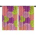 thumbnail image 1 of Blackout Kids Curtains,Boho Bohemia Pioneer Flower Art Childrens Insulated Curtains Set Of 2,Bedroom Essentials,Toddler Room Decor 42"x63"(106x160cm), 1 of 3
