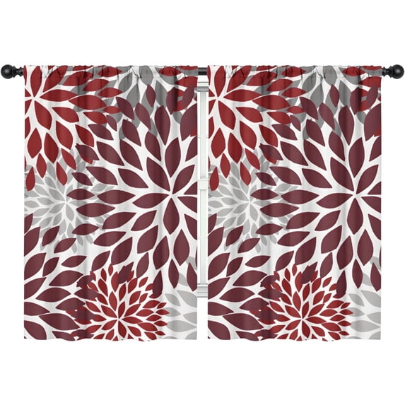 Blackout Kids Curtains,Boho Bohemia Pioneer Flower Art Childrens Insulated Curtains Set Of 2,Bedroom Essentials,Toddler Room Decor 42"x63"(106x160cm)