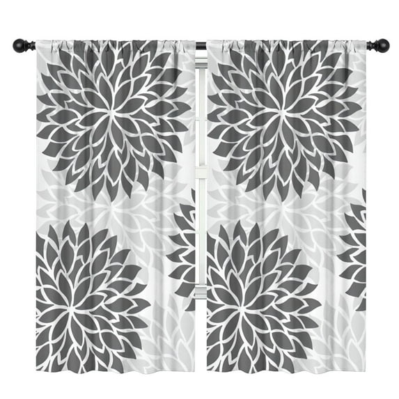 Blackout Kids Curtains,Boho Bohemia Pioneer Flower Art Childrens Insulated Curtains Set Of 2,Bedroom Essentials,Toddler Room Decor 42"x84"(106x213cm)