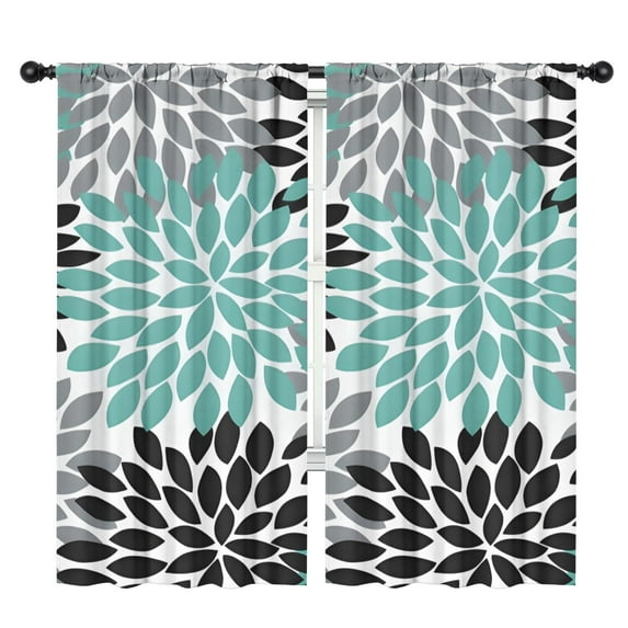 Blackout Kids Curtains,Boho Bohemia Pioneer Flower Art Childrens Insulated Curtains Set Of 2,Bedroom Essentials,Toddler Room Decor 42"x84"(106x213cm)