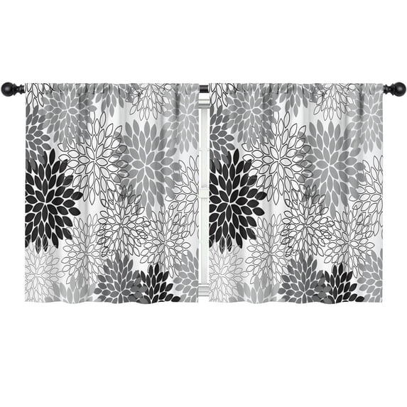 Blackout Kids Curtains,Boho Bohemia Pioneer Flower Art Childrens Insulated Curtains Set Of 2,Bedroom Essentials,Toddler Room Decor 52"x63"(132x160cm)