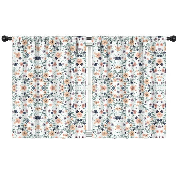 Blackout Kids Curtains,Boho Bohemia Pioneer Flower Childrens Insulated Curtains Set Of 2,Bedroom Essentials,Toddler Room Decor 42"x54"(106x137cm)