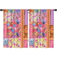 thumbnail image 1 of Blackout Kids Curtains,Boho Bohemia Pioneer Flower Childrens Insulated Curtains Set Of 2,Bedroom Essentials,Toddler Room Decor 42"x63"(106x160cm), 1 of 4