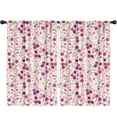 thumbnail image 1 of Blackout Kids Curtains,Pink Pioneer Flower Pattern Childrens Insulated Curtains Set Of 2,Bedroom Essentials,Toddler Room Decor 52x84in(132x213cm), 1 of 5