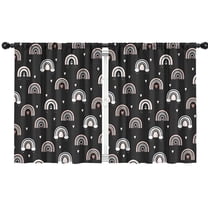 Blackout Kids Curtains,Boho Bohemia Rainbow Childrens Insulated Curtains Set Of 2,Bedroom Essentials,Toddler Room Decor 42"x54"(106x137cm)