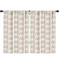 thumbnail image 1 of Blackout Kids Curtains,Beige Boho Bohemia Rainbows Hearts Pattern Childrens Insulated Curtains Set Of 2,Bedroom Essentials,Toddler Room Decor 52x84in(132x213cm), 1 of 5