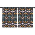 thumbnail image 1 of Blackout Kids Curtains,Boho Multicolor Geometric Ethnic Pattern Childrens Insulated Curtains Set Of 2,Bedroom Essentials,Toddler Room Decor 42x54in(106x137cm), 1 of 5