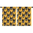 thumbnail image 1 of Blackout Kids Curtains,Boston Terrier Childrens Insulated Curtains Set Of 2,Bedroom Essentials,Toddler Room Decor 42"x54"(106x137cm), 1 of 4