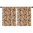 thumbnail image 1 of Blackout Kids Curtains,Boston Terrier and Flower Childrens Insulated Curtains Set Of 2,Bedroom Essentials,Toddler Room Decor 42"x54"(106x137cm), 1 of 4