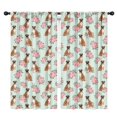 thumbnail image 1 of Blackout Kids Curtains,Boxer and Rose Green Pattern Children's Insulated Curtains Set Of 2,Bedroom Essentials,Toddler Room Decor 42"x84", 1 of 5