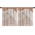 thumbnail image 1 of Blackout Kids Curtains,Brown Boho Line Art Plant Pattern Childrens Insulated Curtains Set Of 2,Bedroom Essentials,Toddler Room Decor 52x63in(132x160cm), 1 of 5