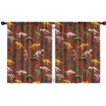 thumbnail image 1 of Blackout Kids Curtains,Brown Cartoon Dinosaurs Fossils Pattern Childrens Insulated Curtains Set Of 2,Bedroom Essentials,Toddler Room Decor 42"x54", 1 of 5