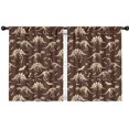 thumbnail image 1 of Blackout Kids Curtains,Brown Cartoon Dinosaurs Fossils Pattern Childrens Insulated Curtains Set Of 2,Bedroom Essentials,Toddler Room Decor 42"x54", 1 of 5