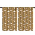 thumbnail image 1 of Blackout Kids Curtains,Brown Cartoon Dinosaurs Fossils Pattern Childrens Insulated Curtains Set Of 2,Bedroom Essentials,Toddler Room Decor 42"x63", 1 of 5