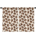 thumbnail image 1 of Blackout Kids Curtains,Brown Footballs on Beige Pattern Childrens Insulated Curtains Set Of 2,Bedroom Essentials,Toddler Room Decor 42"x63", 1 of 5