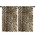 thumbnail image 1 of Blackout Kids Curtains,Brown and Black Leopard Print Childrens Insulated Curtains Set Of 2,Bedroom Essentials,Toddler Room Decor 52"x84", 1 of 5