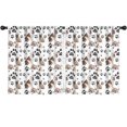 thumbnail image 1 of Blackout Kids Curtains,Bulldog Dog and Footprints Childrens Insulated Curtains Set Of 2,Bedroom Essentials,Toddler Room Decor 52"x63"(132x160cm), 1 of 4