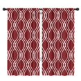 thumbnail image 1 of Blackout Kids Curtains,Burgundy and White Wavy Pattern Childrens Insulated Curtains Set Of 2,Bedroom Essentials,Toddler Room Decor 42"x84", 1 of 5