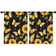 thumbnail image 1 of Blackout Kids Curtains,Butterflies Sunflowers Childrens Insulated Curtains Set Of 2,Bedroom Essentials,Toddler Room Decor 42x54in(106x137cm), 1 of 4