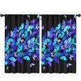 thumbnail image 1 of Blackout Kids Curtains,Butterfly Blue Purple Wing Pattern Childrens Insulated Curtains Set Of 2,Bedroom Essentials,Toddler Room Decor 52"x84", 1 of 5