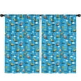 thumbnail image 1 of Blackout Kids Curtains,Cartoon Construction Vehicles Cones Childrens Insulated Curtains Set Of 2,Bedroom Essentials,Toddler Room Decor 52"x84", 1 of 5