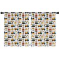 thumbnail image 1 of Blackout Kids Curtains,Cartoon Construction Vehicles Cones Gray Pattern Childrens Insulated Curtains Set Of 2,Bedroom Essentials,Toddler Room Decor 42"x54", 1 of 5