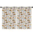 thumbnail image 1 of Blackout Kids Curtains,Cartoon Construction Vehicles Helmets Childrens Insulated Curtains Set Of 2,Bedroom Essentials,Toddler Room Decor 42"x63", 1 of 5