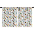 thumbnail image 1 of Blackout Kids Curtains,Cartoon Construction Vehicles Houses Childrens Insulated Curtains Set Of 2,Bedroom Essentials,Toddler Room Decor 42"x54", 1 of 5