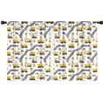 thumbnail image 1 of Blackout Kids Curtains,Cartoon Construction Vehicles Roads White Pattern Childrens Insulated Curtains Set Of 2,Bedroom Essentials,Toddler Room Decor 42"x54", 1 of 5