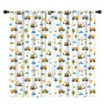 thumbnail image 1 of Blackout Kids Curtains,Cartoon Construction Vehicles Sun Clouds Childrens Insulated Curtains Set Of 2,Bedroom Essentials,Toddler Room Decor 42"x84", 1 of 5