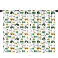 thumbnail image 1 of Blackout Kids Curtains,Cartoon Tractors Hats White Pattern Childrens Insulated Curtains Set Of 2,Bedroom Essentials,Toddler Room Decor 52"x84", 1 of 5