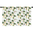 thumbnail image 1 of Blackout Kids Curtains,Cartoon Tractors Hay Bales White Pattern Childrens Insulated Curtains Set Of 2,Bedroom Essentials,Toddler Room Decor 42"x54", 1 of 5