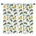 thumbnail image 1 of Blackout Kids Curtains,Cartoon Tractors Hay Bales White Pattern Childrens Insulated Curtains Set Of 2,Bedroom Essentials,Toddler Room Decor 42"x84", 1 of 5