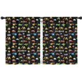 thumbnail image 1 of Blackout Kids Curtains,Cartoon Traffic Vehicles Signs Black Pattern Childrens Insulated Curtains Set Of 2,Bedroom Essentials,Toddler Room Decor 42"x54", 1 of 5