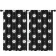 thumbnail image 1 of Blackout Kids Curtains,Cat and Moon Gothic Pattern Children's Insulated Curtains Set Of 2,Bedroom Essentials,Toddler Room Decor 52"x84", 1 of 5