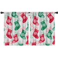 thumbnail image 1 of Blackout Kids Curtains,Christmas Stocking Pattern Childrens Insulated Curtains Set Of 2,Bedroom Essentials,Toddler Room Decor 42"x54", 1 of 5