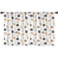 thumbnail image 1 of Blackout Kids Curtains,Chubby Cat White Pattern Children's Insulated Curtains Set Of 2,Bedroom Essentials,Toddler Room Decor 42"x54", 1 of 5