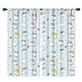 thumbnail image 1 of Blackout Kids Curtains,Chubby Cat and Yarn Blue Pattern Children's Insulated Curtains Set Of 2,Bedroom Essentials,Toddler Room Decor 42"x84", 1 of 5