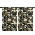 thumbnail image 1 of Blackout Kids Curtains,Classic Camo Green Brown Pattern Childrens Insulated Curtains Set Of 2,Bedroom Essentials,Toddler Room Decor 42"x63", 1 of 5