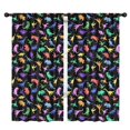 thumbnail image 1 of Blackout Kids Curtains,Colorful Cartoon Dinosaurs RainbowColors Pattern Childrens Insulated Curtains Set Of 2,Bedroom Essentials,Toddler Room Decor 42"x84", 1 of 5