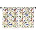 thumbnail image 1 of Blackout Kids Curtains,Colorful Cartoon Dinosaurs SeaCreatures Pattern Childrens Insulated Curtains Set Of 2,Bedroom Essentials,Toddler Room Decor 42"x54", 1 of 5