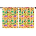 thumbnail image 1 of Blackout Kids Curtains,Colorful Cartoon Dinosaurs Volcanoes Pattern Childrens Insulated Curtains Set Of 2,Bedroom Essentials,Toddler Room Decor 42"x54", 1 of 5