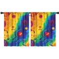 thumbnail image 1 of Blackout Kids Curtains,Colorful Circular Pattern Childrens Insulated Curtains Set Of 2,Bedroom Essentials,Toddler Room Decor 42"x54", 1 of 5