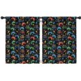 thumbnail image 1 of Blackout Kids Curtains,Colorful Controllers Games Stars Black Pattern Childrens Insulated Curtains Set Of 2,Bedroom Essentials,Toddler Room Decor 42"x54", 1 of 5