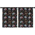 thumbnail image 1 of Blackout Kids Curtains,Colorful Controllers Games Symbols Black Pattern Childrens Insulated Curtains Set Of 2,Bedroom Essentials,Toddler Room Decor 42"x54", 1 of 5