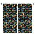 thumbnail image 1 of Blackout Kids Curtains,Colorful Controllers Games Words Black Pattern Childrens Insulated Curtains Set Of 2,Bedroom Essentials,Toddler Room Decor 42"x84", 1 of 5